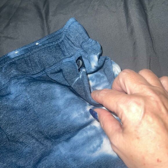 Lane Bryant Livi Tie Dye Blue Sweats - Picture 4 of 7